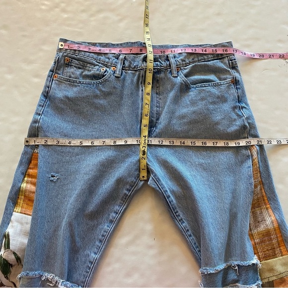 Levi’s 510 Custom Jeans Waist 30 31 Womens Size 10 12 Upcycled Vintage Denim - Picture 15 of 15